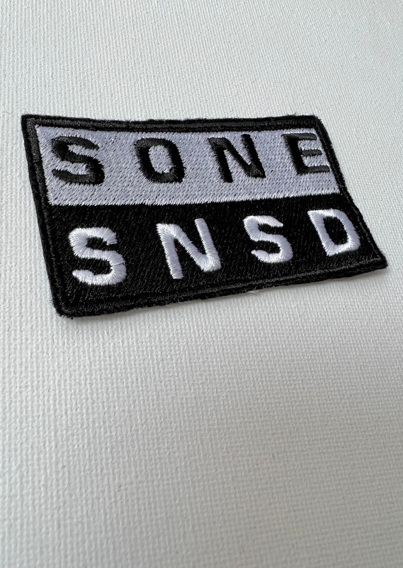 SNSD SONE embroidered patches, sew on patches, snsd, kpop patch, kpop embroidery, sone, patch, girls generation, kpop embroidery image 6