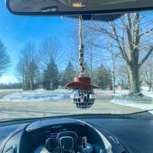 Disco Ball Car Charm 