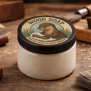 Danish Wood Soap Finish for Furniture and Floors - Water, Soap Flakes, Borax