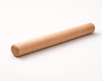 Maple Rolling Pin - Hard Maple French Dowel Pin for Baking, 18 Inch, Handmade Wood Kitchen Tool