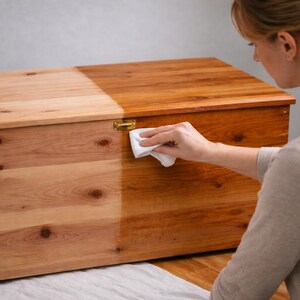 Food Safe Wood Finish – Raw Linseed Oil & Beeswax, Natural Clear Wax Oil image 3