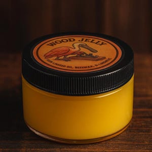 Food Safe Wood Finish – Raw Linseed Oil & Beeswax, Natural Clear Wax Oil image 1