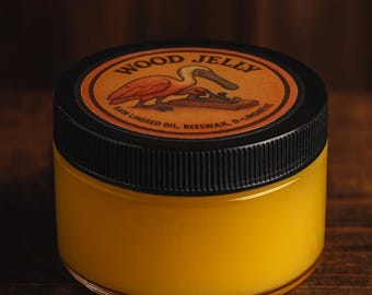 Food Safe Wood Finish – Raw Linseed Oil & Beeswax, Natural Clear Wax Oil