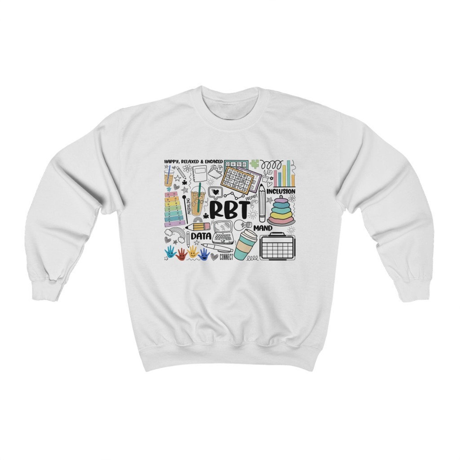Bcba Sweatshirt Rbt Shirts Aba Crewneck Bcba Gifts Aba Therapy - Etsy