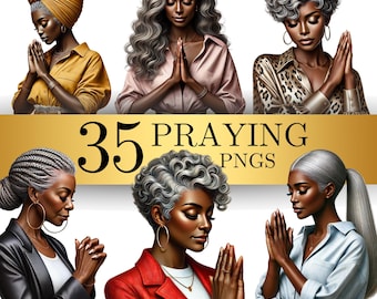 Praying Woman Png Praying Women Praying Black Woman Praying Hands African American Female Praying Png Commercial Use Afro Woman Png