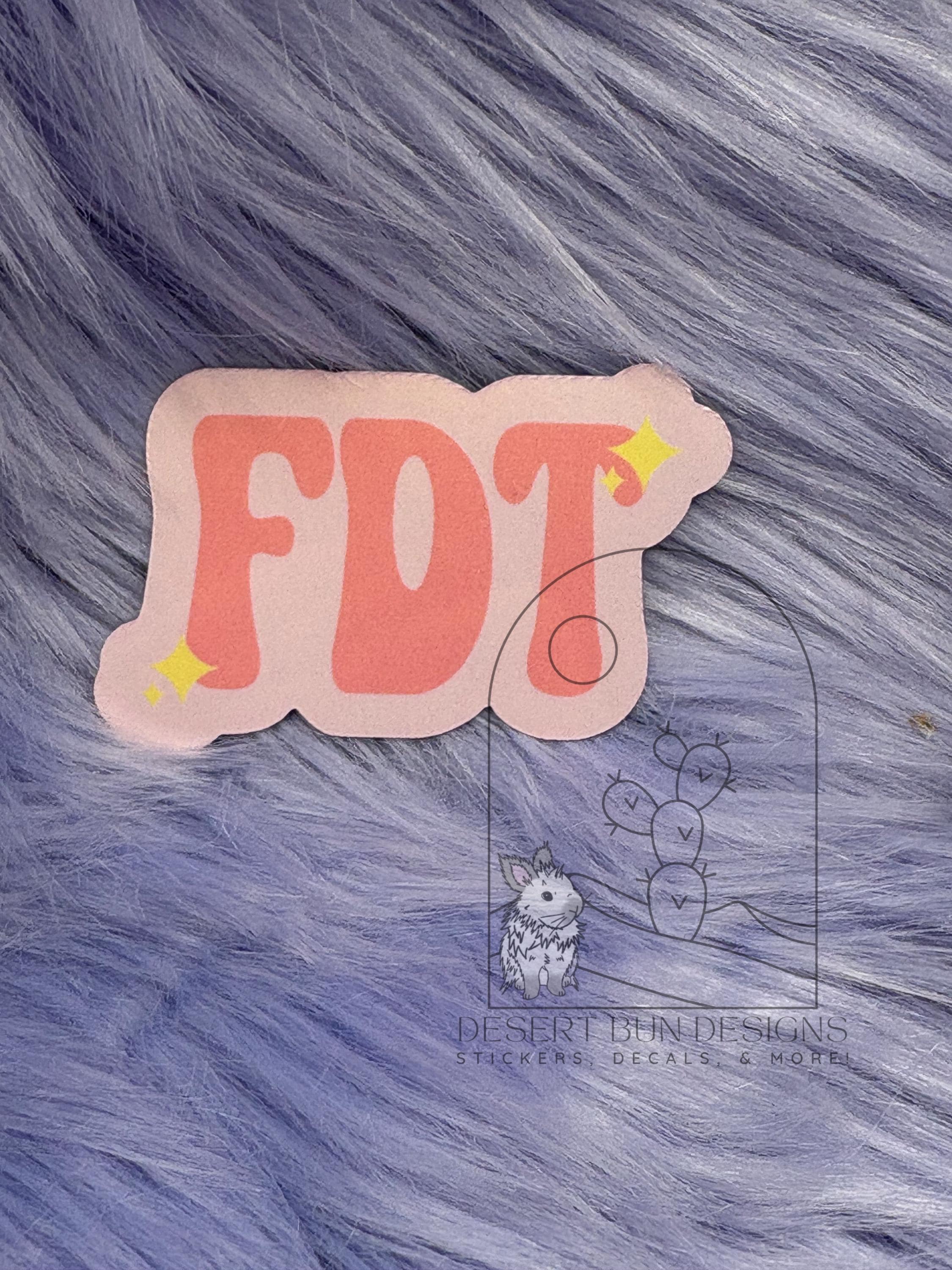 Furdtk Sticker FDT Laminated Sticker, Laptop Decal - Etsy