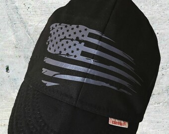 WELDING CAP MADE WITH STARS IN BLOCK FABRIC