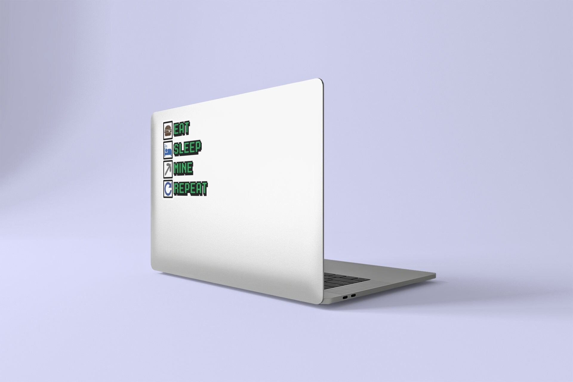 8 Bit Computer Eat Sleep Mine Repeat SVG Cutting Machine - Etsy