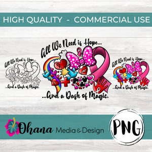 Inspirational Breast Cancer Phrase | Magic Inspired Colorful Breast Cancer Sublimation Design | Commercial Use Instant Download PNG