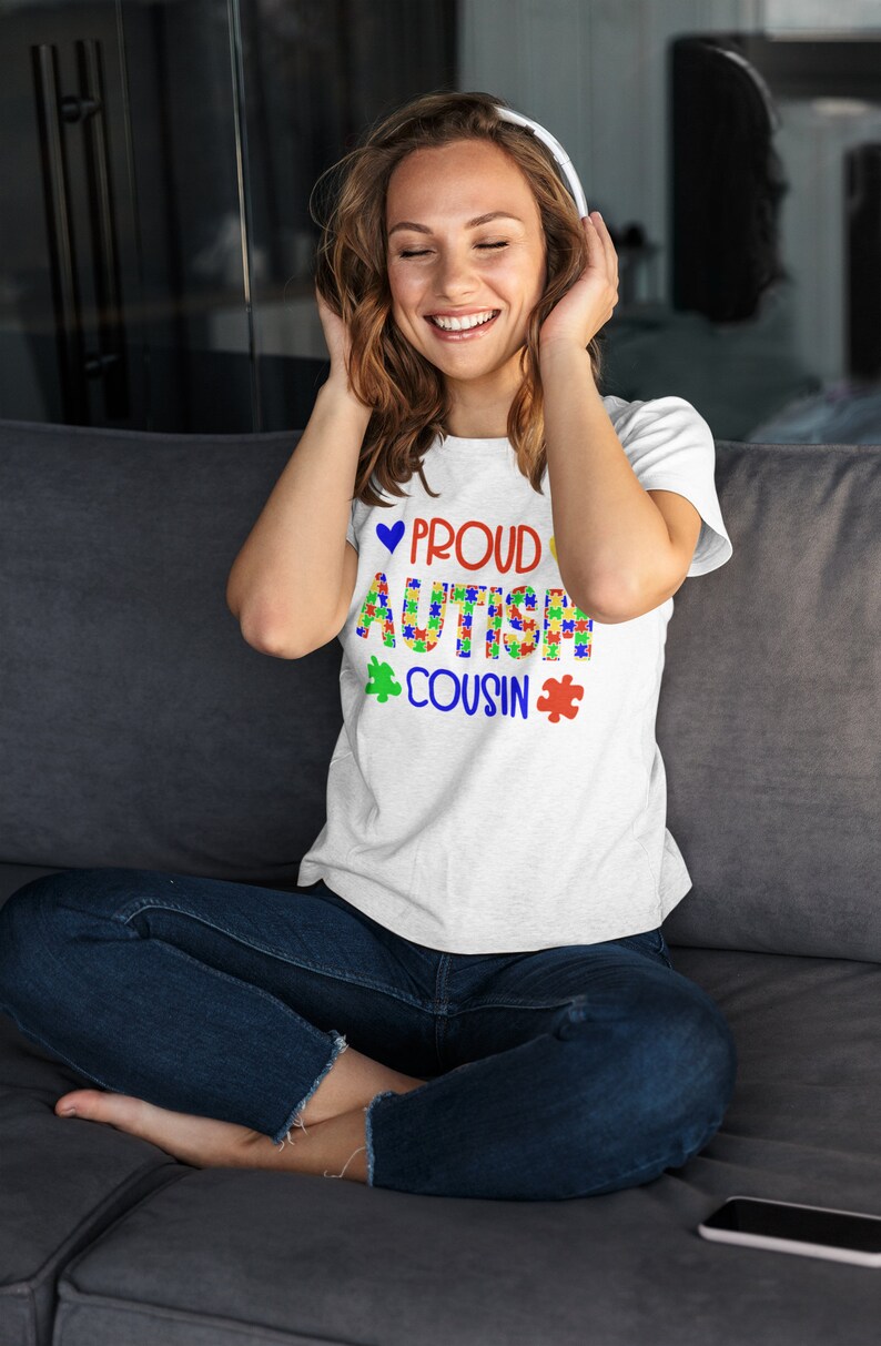 Proud Autism Family Bundle Heart and Puzzle Piece Design Commercial Use Instant Download Svg, Png, Pdf, Eps, Dxf image 4