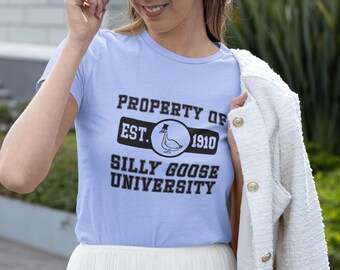 Silly Goose University SVG, Funny Goose PNG, Silly Goose Svg, Silly Goose Svg Cut Files, Commercial Use for Cutting Machines and DTF