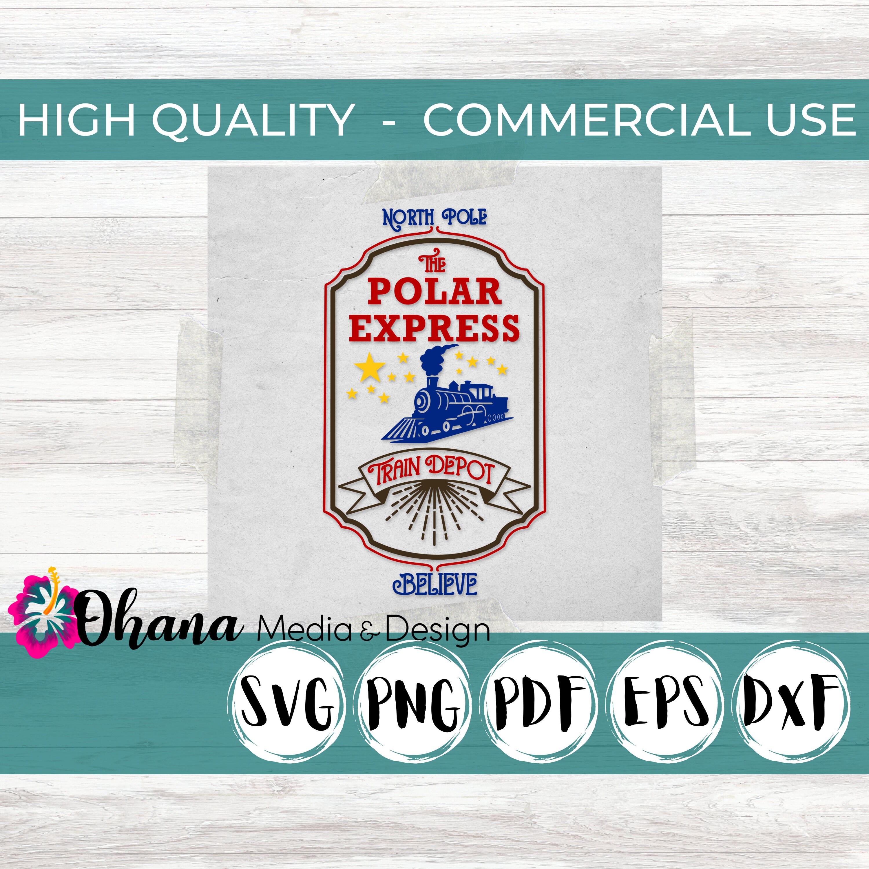 Christmas Movie Train Station Sign SVG Christmas Design PNG Etsy