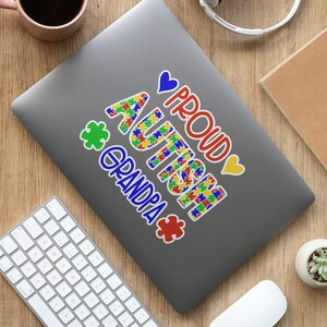Proud Autism Family Bundle Heart and Puzzle Piece Design Commercial Use Instant Download Svg, Png, Pdf, Eps, Dxf image 6