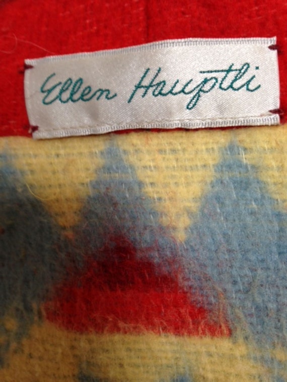 Vintage Ellen Haupli MED Camp Blanket with Native… - image 5
