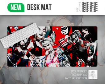 JOKER Harley Quinn Mouse Pad 9 X 7inch BATMAN dc comics teen titans suicide squad