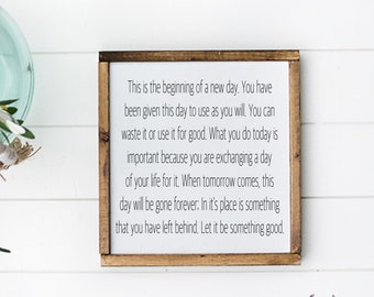 Today Is a New Day Motivational SVG, New Beginnings, Positive Quote SVG