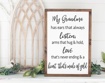 My Grandma Farmhouse Sign SVG, Mothers Day SVG, Grandma SVG, Grandma Shirt Svg, Grandma Sign Svg, Mom Life Svg