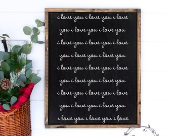 I Love You Farmhouse Sign SVG, Valentine SVG, Bedroom Sign SVG, I Love You Svg, Pillow Svg