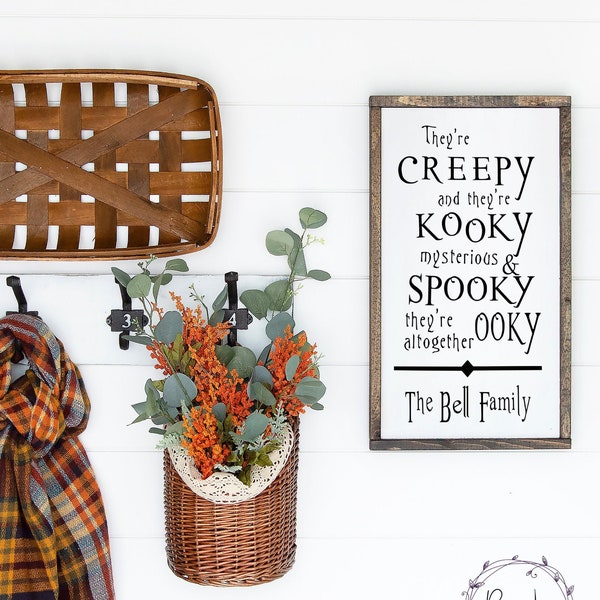 They're Creepy and They're Kooky Halloween SVG, Unique Halloween Fall SVG