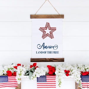 America Land of the Free SVG, Fourth of July SVG, Patriotic SVG, Merica Svg, Farmhouse Sign Svg, T-shirt Svg