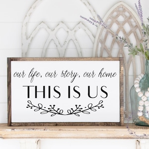 Nuestra Vida Nuestra Historia Nuestro Hogar This Is Us SVG, Familia SVG, Familia SVG Dichos, This Is Us Firma Home Sign Svg