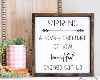 Frühling SVG, Frühling Bauernhaus Dekor SVG, Inspirational SVG