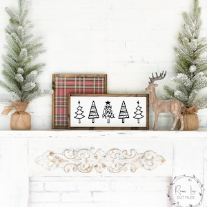 Peace Love Joy SVG, Árbol de Navidad SVG, SVG de invierno, Svg de vacaciones, Signo de Navidad svg, Camisa de Navidad svg, árbol svg