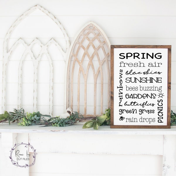 Spring Subway Art, Spring SVG, Hello Spring Sign SVG Files