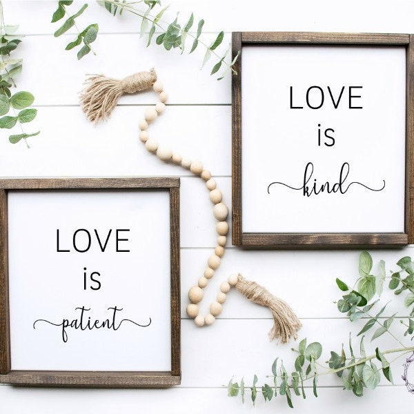 Love Never Fails Wedding SVG, 1 Corinthians 13 Love Is Patient Wedding Aisle Signs SVG Files