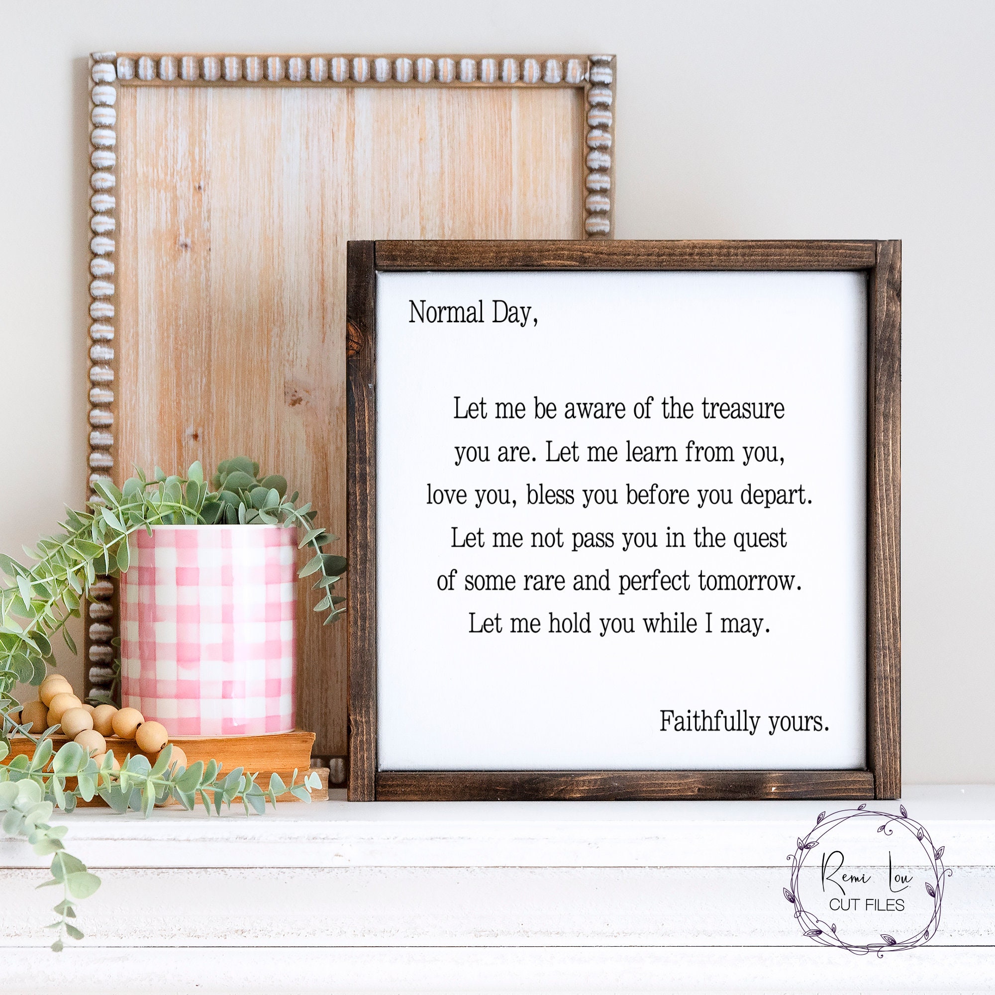 Normal Day Motivational SVG, Farmhouse Sign SVG, Daily Affirmations  Thankful Svg, Quote Svg - Etsy
