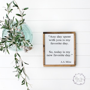 Winnie the Pooh SVG File, Farmhouse SVG, Wooden Sign SVG, Family Svg
