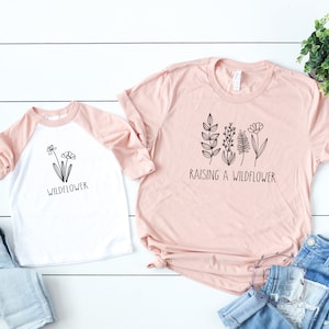 Raising A Wildflower Mommy and Me SVG, Wildflower SVG, Baby Girl Svg, Mommy Svg, Floral SVG