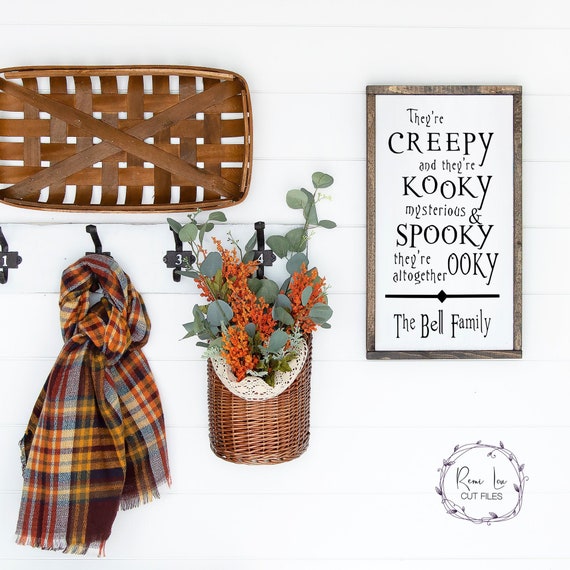 Download They Re Creepy And They Re Kooky Halloween Svg Addams Etsy
