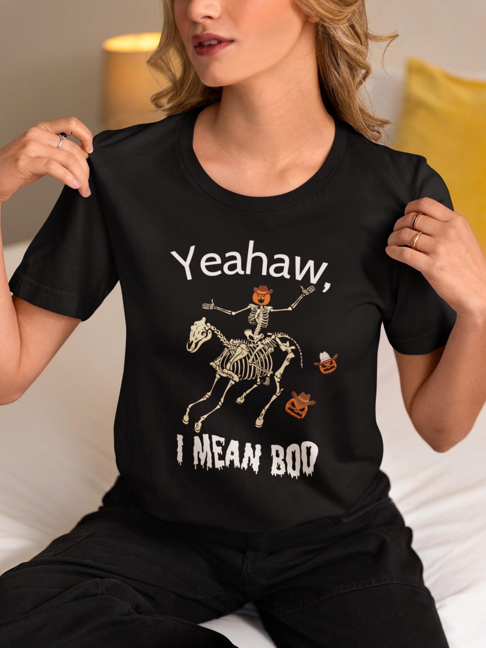 Skeleton Halloween Shirt, Pumpkin Shirt, Pumpkin Halloween Shirt, Fall Shirts For Women, Horse Shirt, Spooky Season Shirt, Skeleton Shirt Uniquethreads Fashion