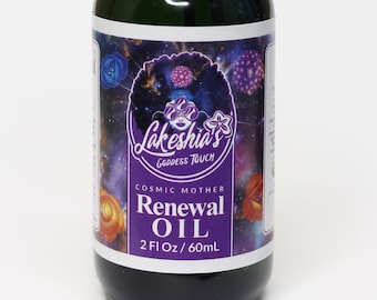 Herbal Hair Growth Oil - Lakeshia's Goddess Touch Cosmic Mother Renewal Oil