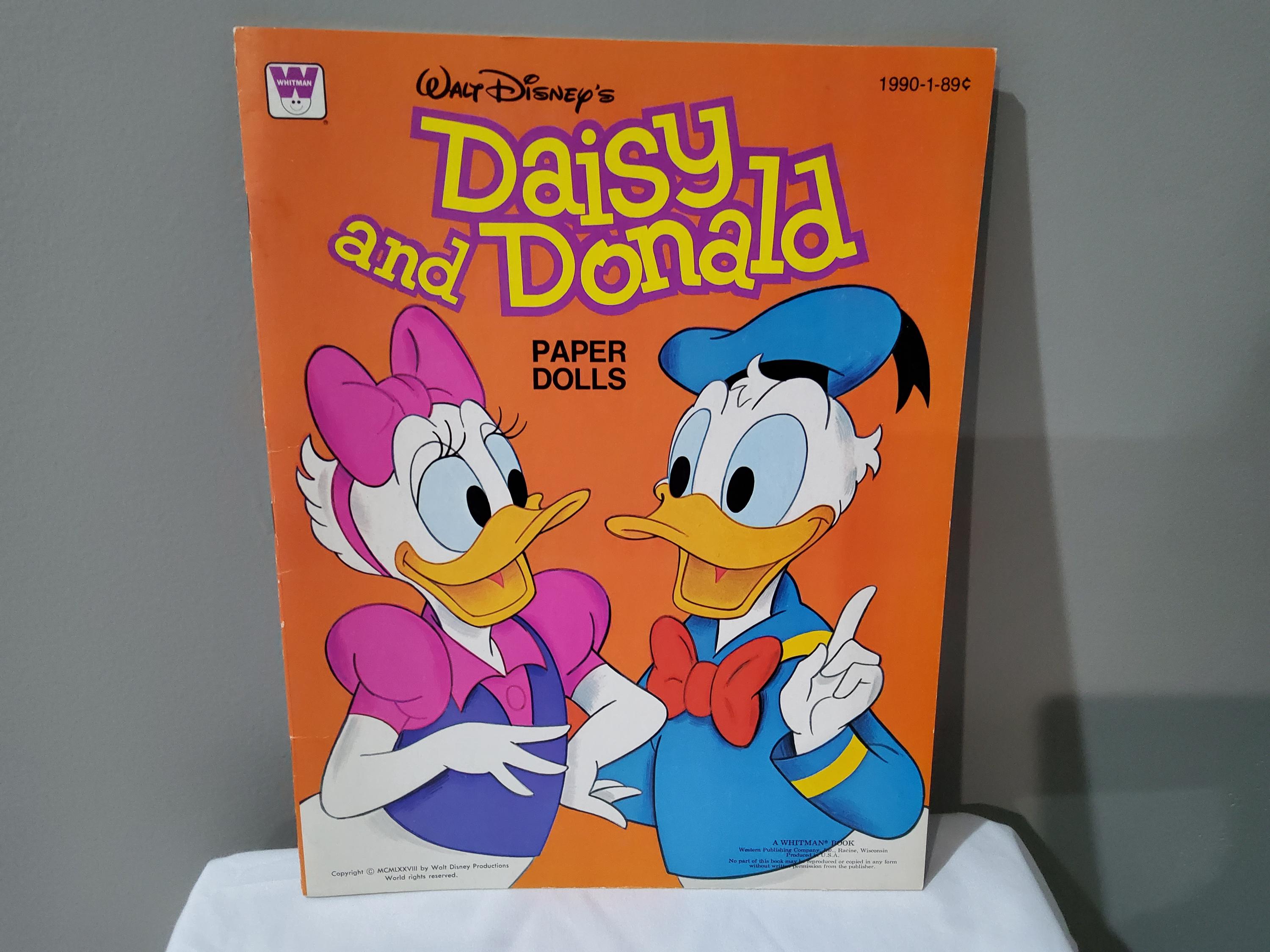 1978 Walt Disney's Daisy and Donald Paper Dolls - Etsy