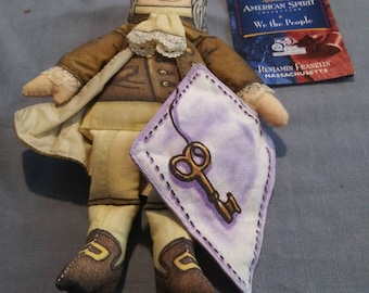 Hallmark american spirit cloth doll with quarter coin