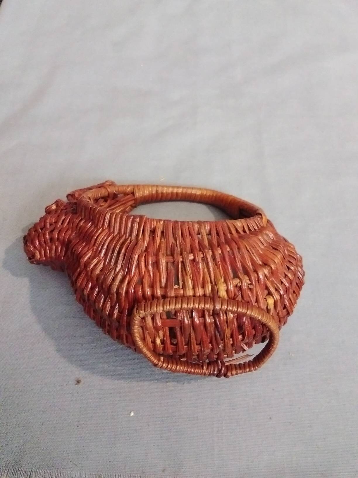 Walnut Ridge Rabbit Basket Small Woven Rabbit Basket - Etsy