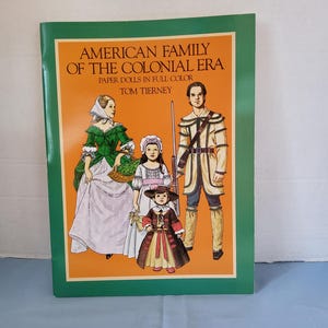 1983 American Family of the Colonial Era Paper Dolls
