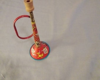 Vintage tin toy horn
