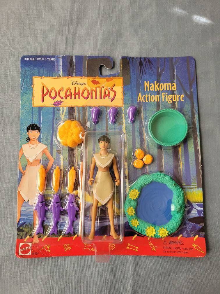 Vintage Bluebird Mattel Polly Pocket COMPLETE Disney Pocahontas Powhatan  Home Pocahontas John Smith Nakoma Meeko Tiny Collection 1995 