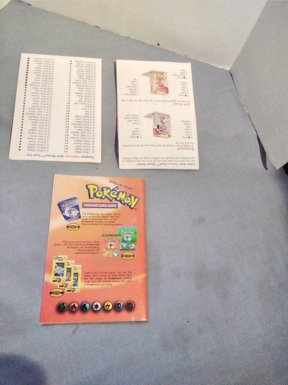 Pokemon Trading Card Game Rules - Etsy