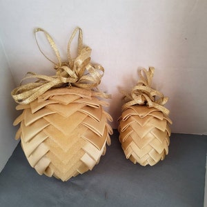 Vintage Christmas Ribbon Ornaments
