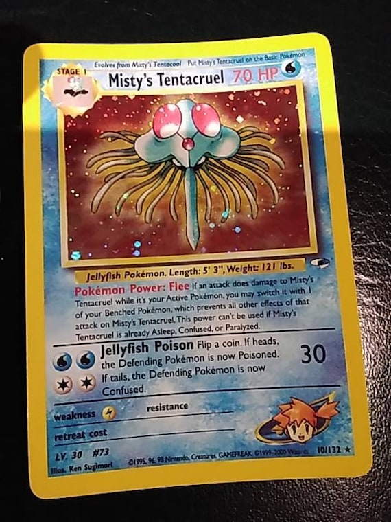 Pokemon trading card Misty's Tentacruel