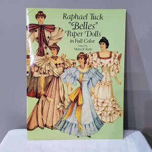 1990 Raphael tuck &quot;Belles&quot; Paper Dolls in Full Color ( See description)