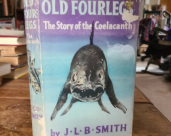 Vieux quadrupèdes. Histoire du cœlacanthe. JL B Smith. Longman. Première édition. 1956. Peu commun.