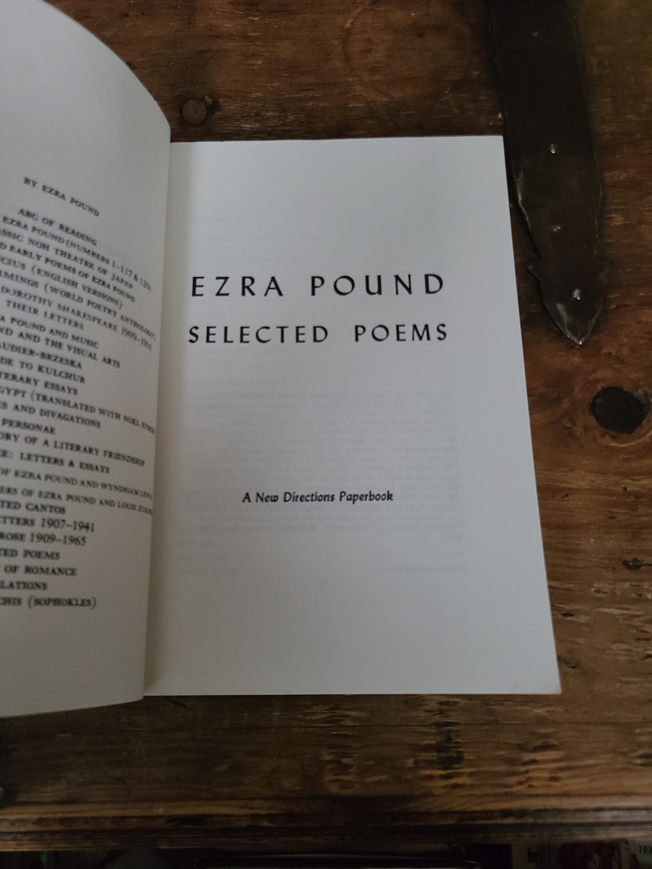 Ezra Pound x 3 Book Set (洋書)