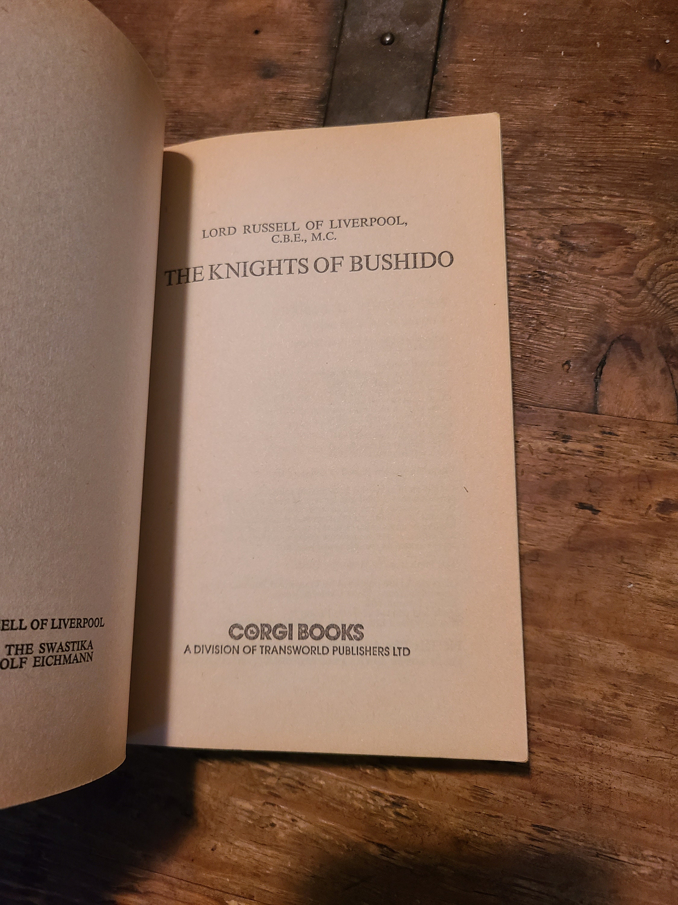 The Knights of Bushido: Japanese War Crimes History, 1973 Corgi