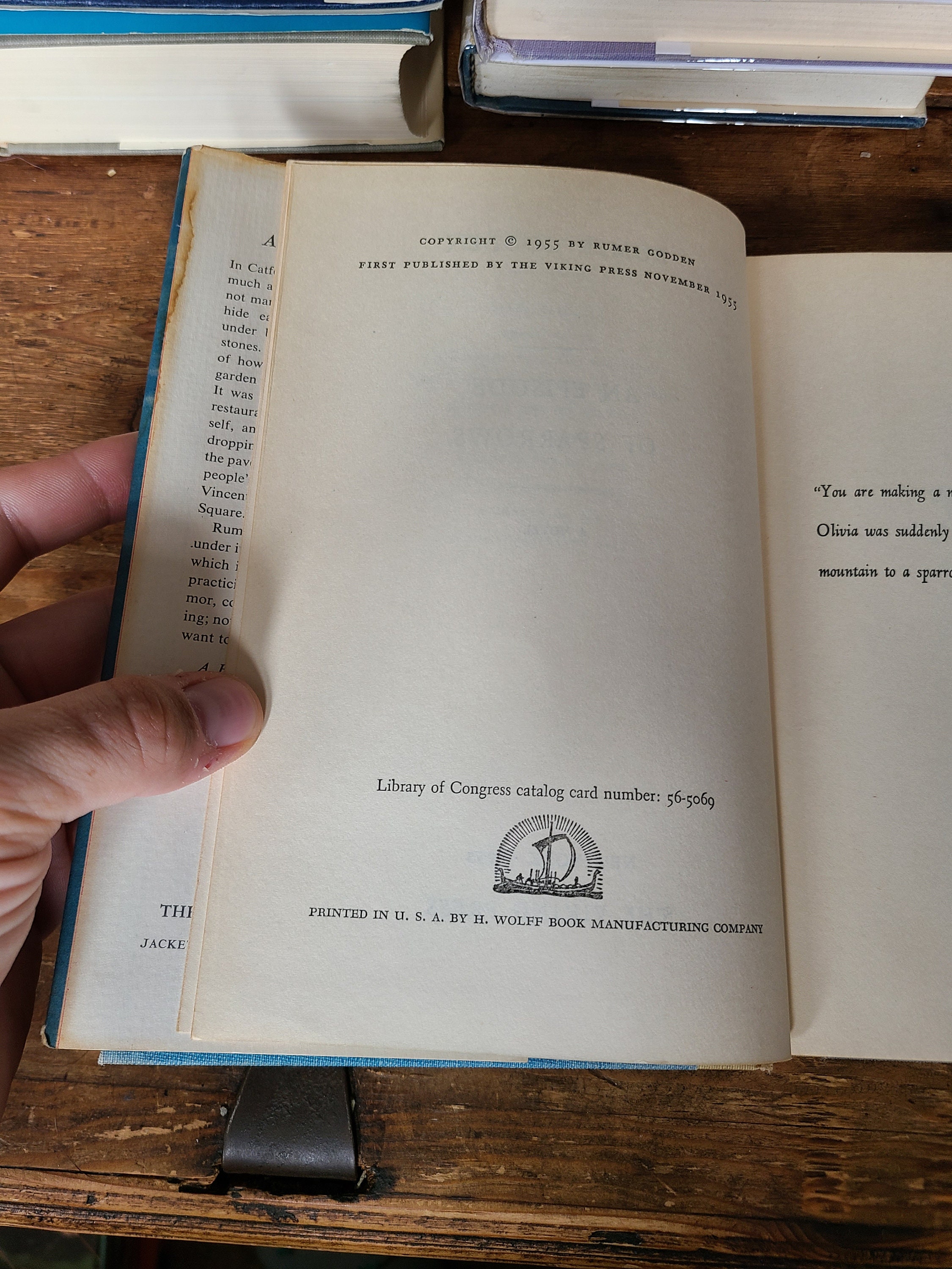 An Episode of Sparrows. Rumer Godden. Viking. First Edition. 1955.