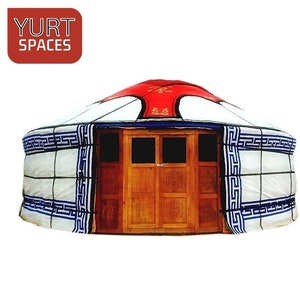 Mongolian Traditional Yurt 20 ft in Diameter by YurtSpaces YM600 Glamp Camp